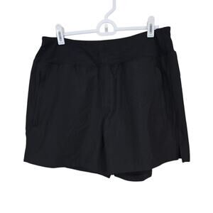 Women's Libin Black Unlined Lightweight Athletic Shorts | Size Large
